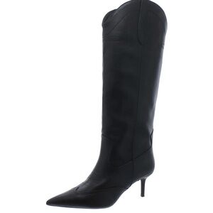 INC International Concepts Black Heeled Boots with Stiletto Heel